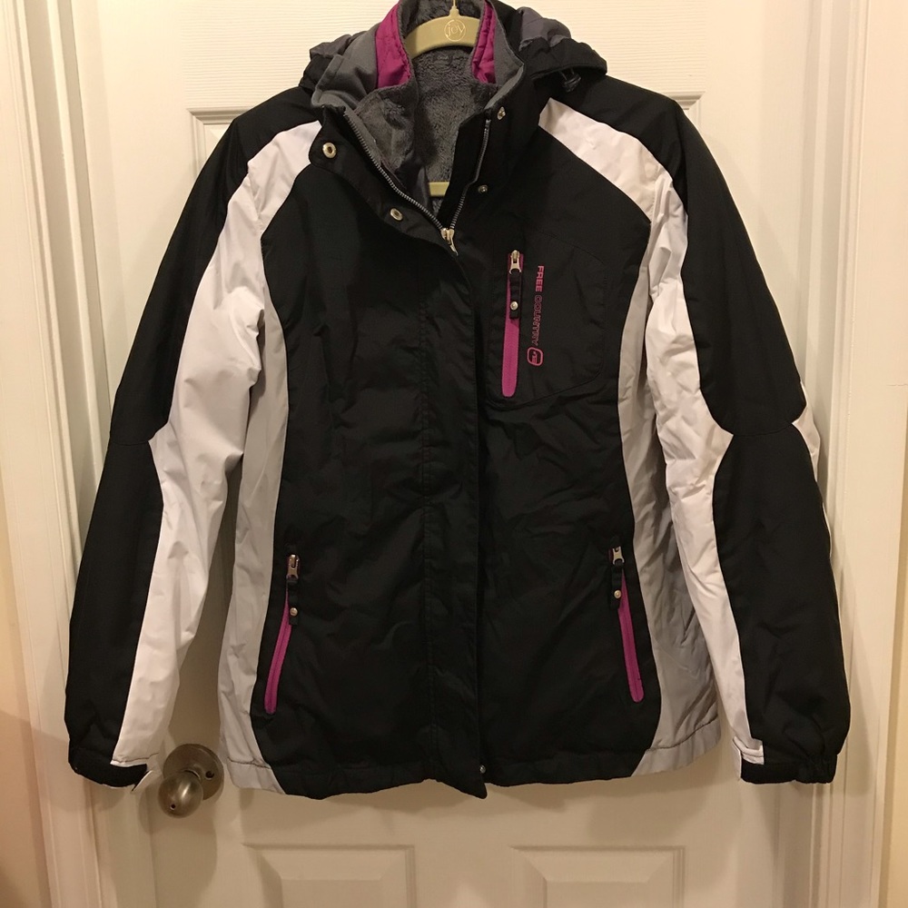 Free country winter snow coat- 3 coats in 1 sz M